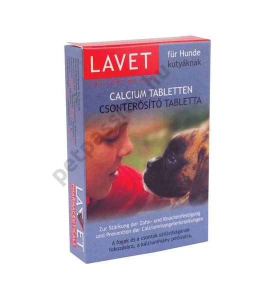 Lavet Calcium tabletta kutyáknak, 50db