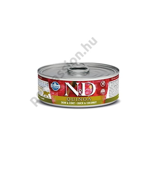 N and D Cat quinoa kacsa kókusszal 80g