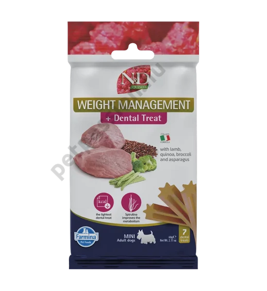 N&D Quinoa Jutalomfalat Weight Management Mini, 60g
