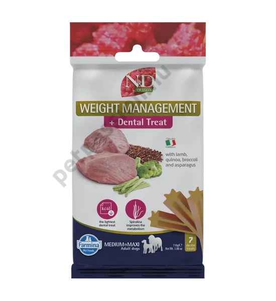 N&D Quinoa Jutalomfalat Weight Management Medium/Maxi, 100g