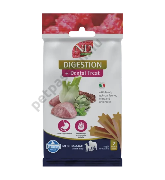 N&D Quinoa Jutalomfalat Digestion Medium/Maxi, 100g