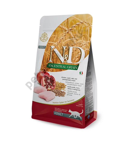 N and D Cat Low Grain Csirke és Gránátalma 300g