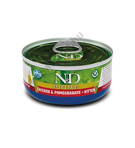 N and D Cat Csirke és Gránátalma Kitten 70g