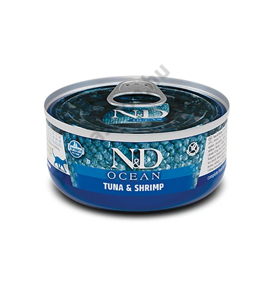 N&amp;D Cat Ocean Tonhal garnélával 80g