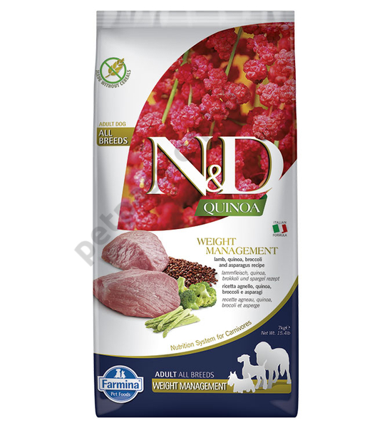 N and D Dog Quinoa Weight Management 7kg