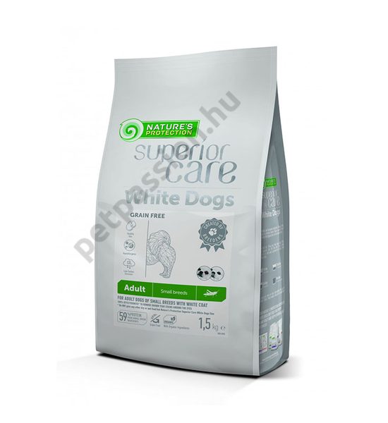 Nature’s Protection Superior Care Adult Small Fehér Szőrű Kutyáknak - Insect 1,5kg