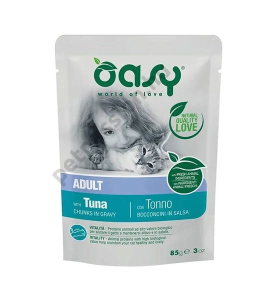 Oasy Cat Alutasak Chunks in Gravy Tonhal 85g