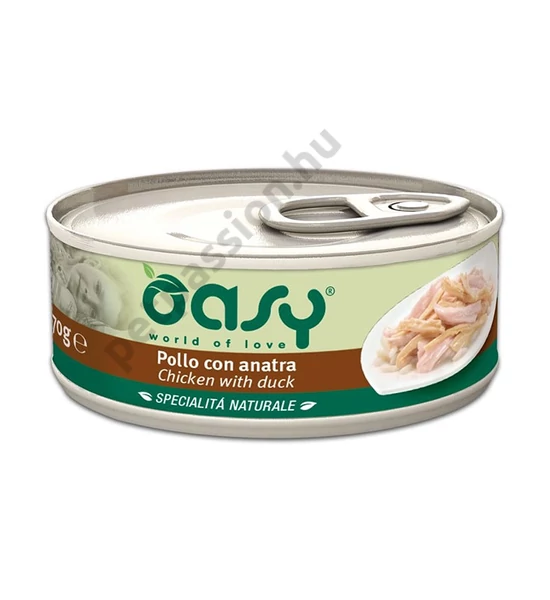 Oasy Cat Natural Csirke Kacsa 70g