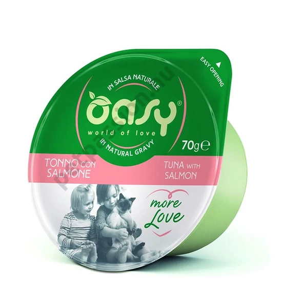 Oasy Cat Tálka More Love Tonhal Lazac 70g