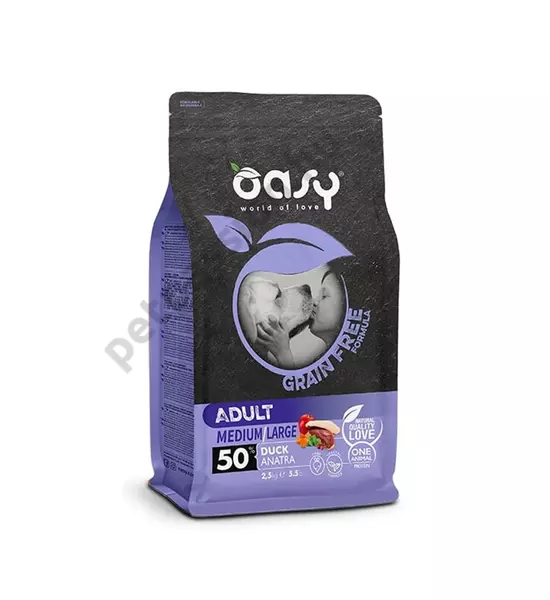 Oasy Dog GF Adult Medium/Large Kacsa 12kg