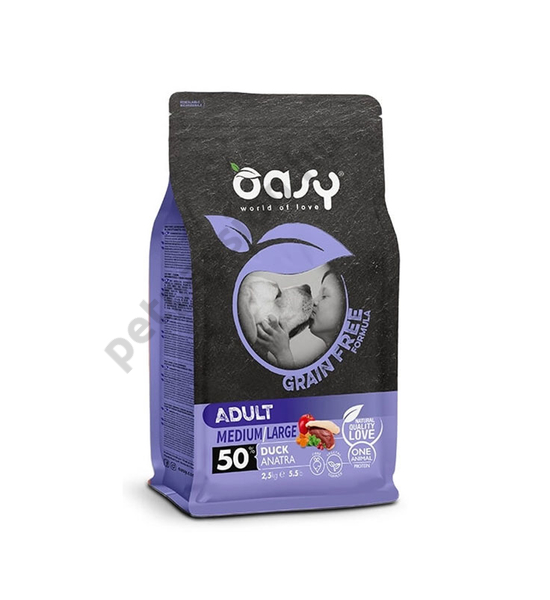 Oasy Dog GF Adult Medium/Large Kacsa 12kg