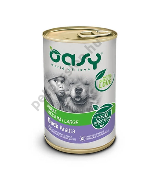 Oasy Dog Konzerv OP Adult Kacsa 400g