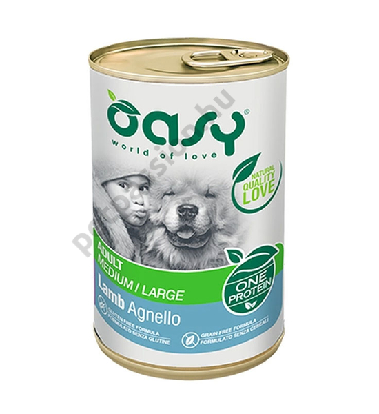 Oasy Dog Konzerv OP Adult Bárány 400g