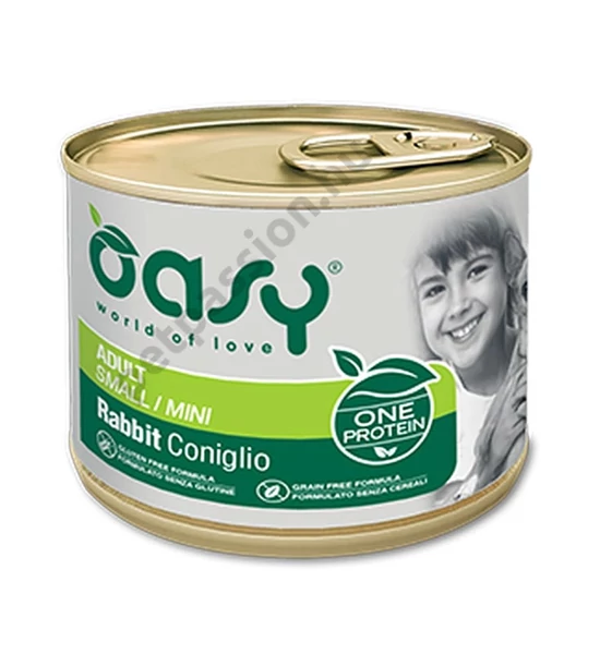 Oasy Dog Konzerv OP Adult Nyúl 200g