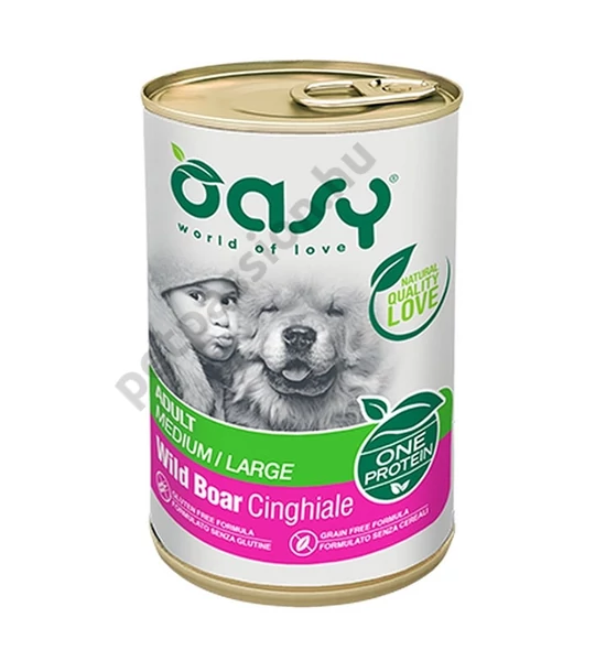 Oasy Dog Konzerv OP Adult Vaddisznó 400g