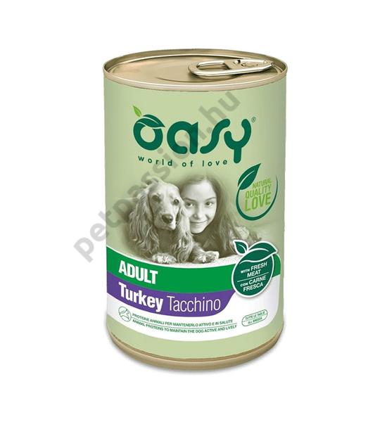 Oasy Dog Lifestage Adult Paté Pulyka 400g