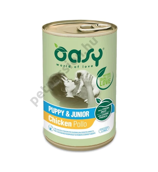 Oasy Dog Lifestage Puppy Paté Csirke 400g