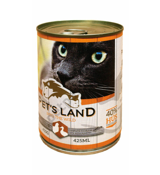 Pet's Land Cat Konzerv Baromfihússal 415g