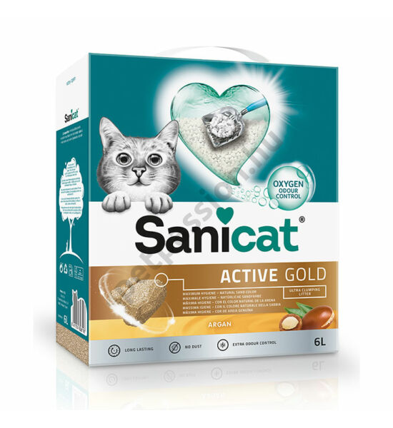 Sanicat Active Gold Argan ultra csomósodó Cabanas bentonit 6l