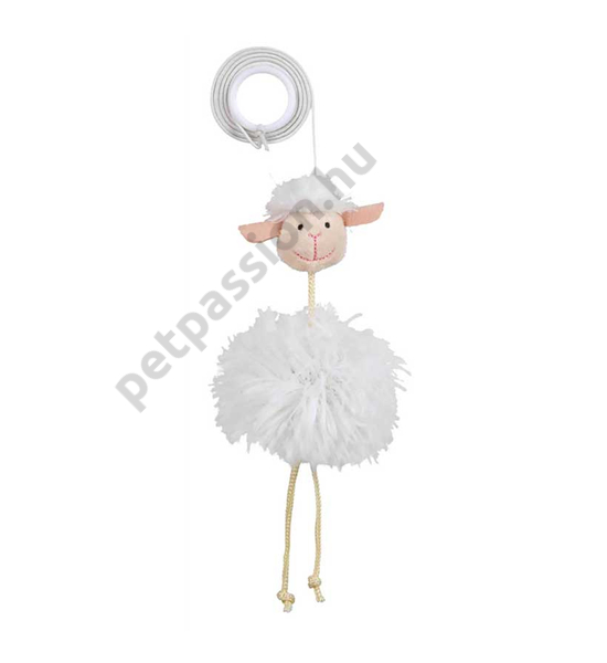 Trixie Plüss bárány gumi kötélen