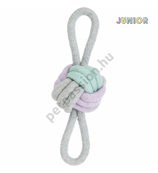 Trixie Junior Labda kötélből 2 hurokkal 9cm