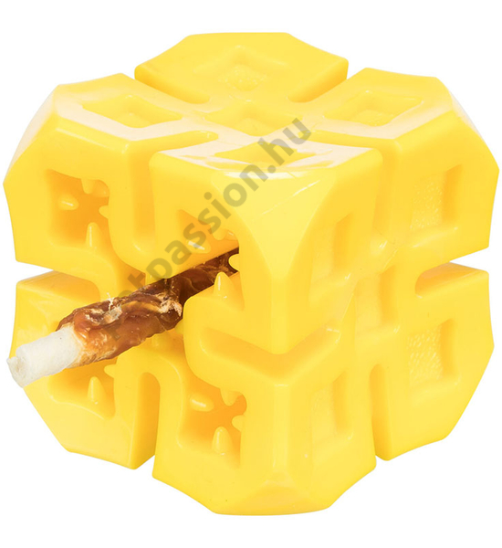 Trixie Snack Cube jutalomfalattal tölthető játék 6cm - sárga