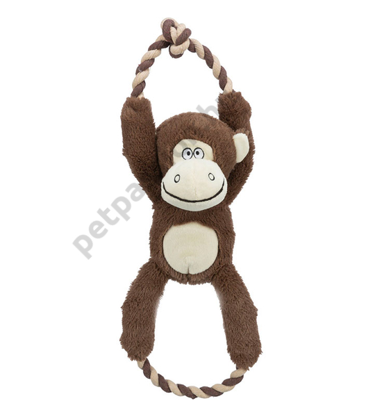Plüss majom kötéllel 40cm
