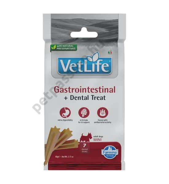 Vet Life Jutalomfalat Gastrointestinal Mini, 60g