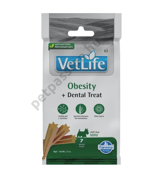 Vet Life Jutalomfalat Obesity Mini, 60g