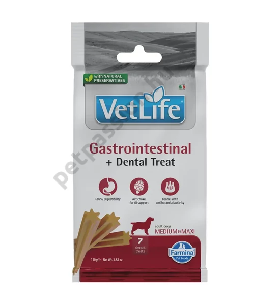 Vet Life Jutalomfalat Gastrointestinal Medium/Maxi, 100g