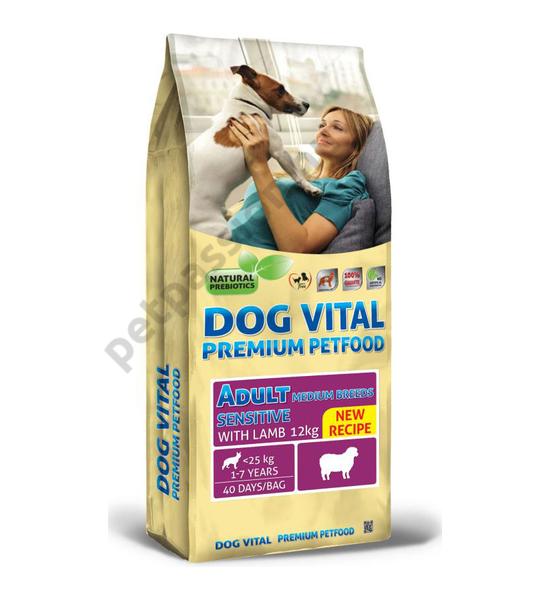 Dog Vital Adult Medium Bárány és Rizs 12 kg