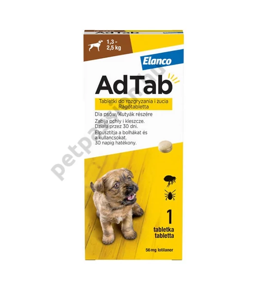 AdTab rágótabletta mini testű kutyáknak 1,3-2,5kg