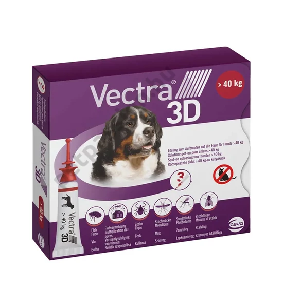 Vectra 3D Rácseppentő oldat kutyáknak 40kg felett